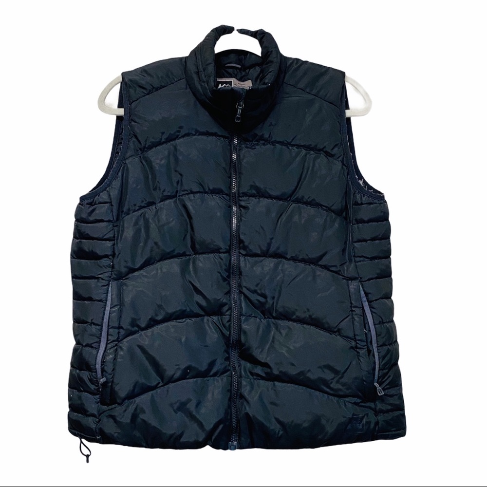 REI Womens Black Puffer Vest Zipper Pockets